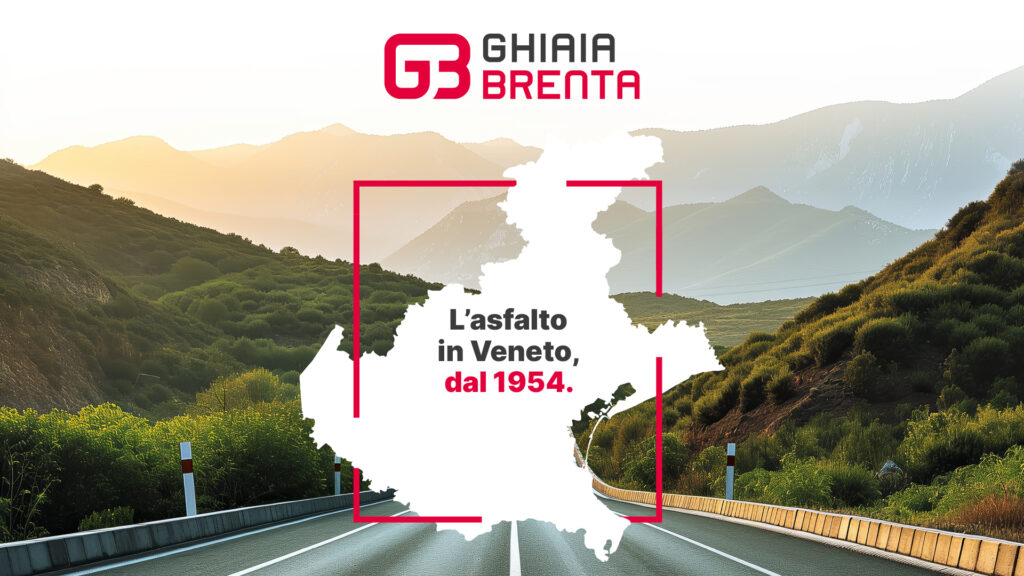 Ghiaia Brenta, l'asfalto in Veneto.