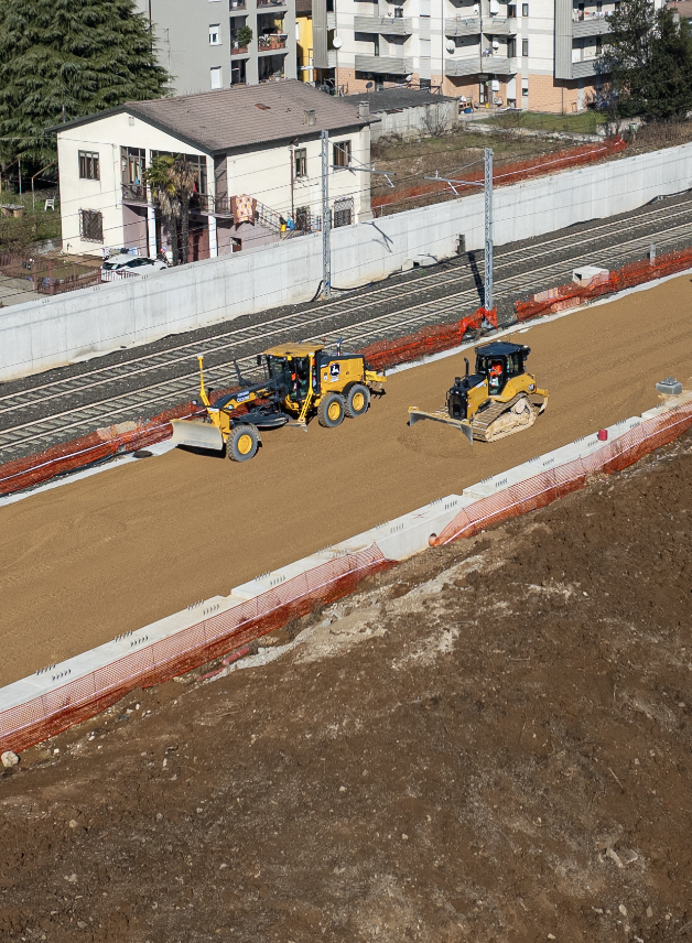 Gruppo Adige Bitumi stesa supercompattato linea ferroviaria AV/AC tratta Verona – Vicenza.